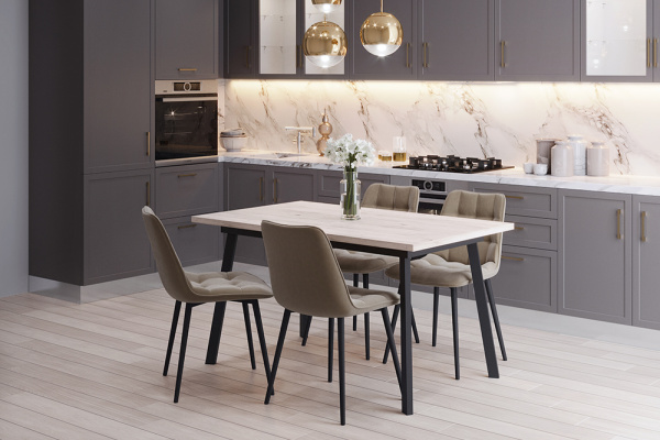 Стул B105 (B105 LATTE VL10, BK)